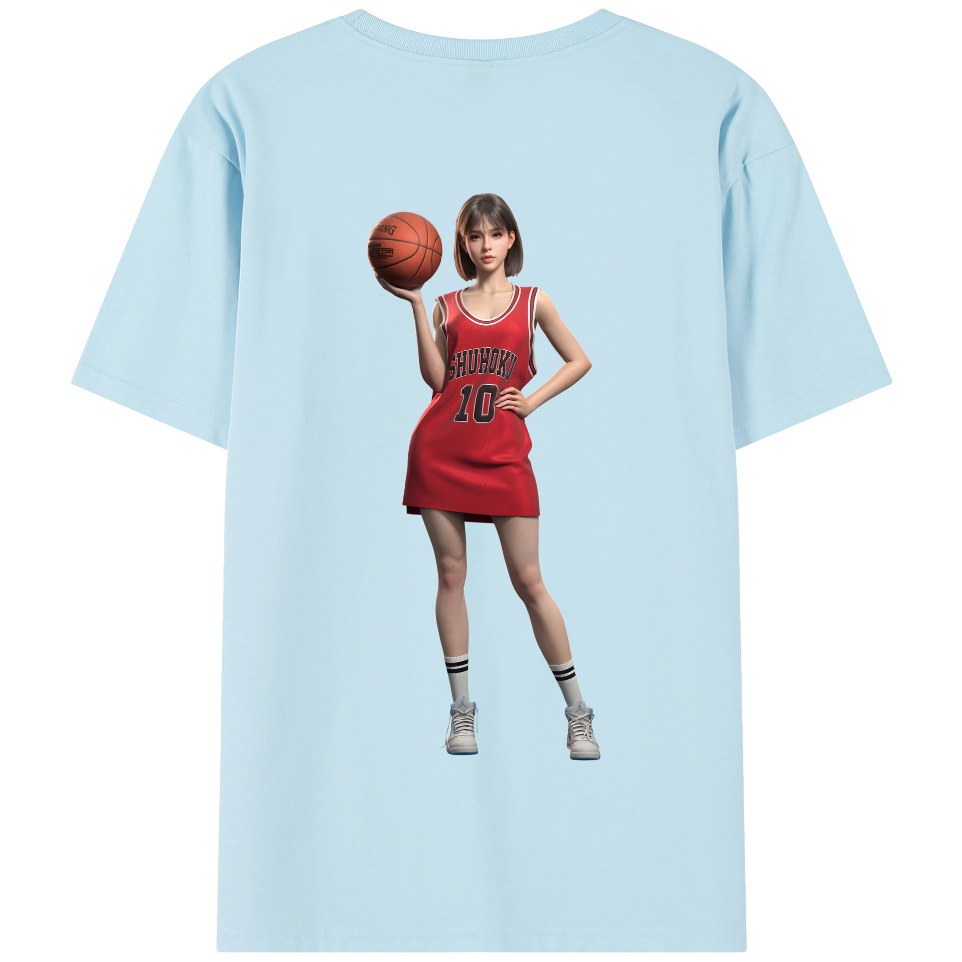 SLAM DUNK／スラムダンク 綿100％半袖Tシャツ（背面プリント）